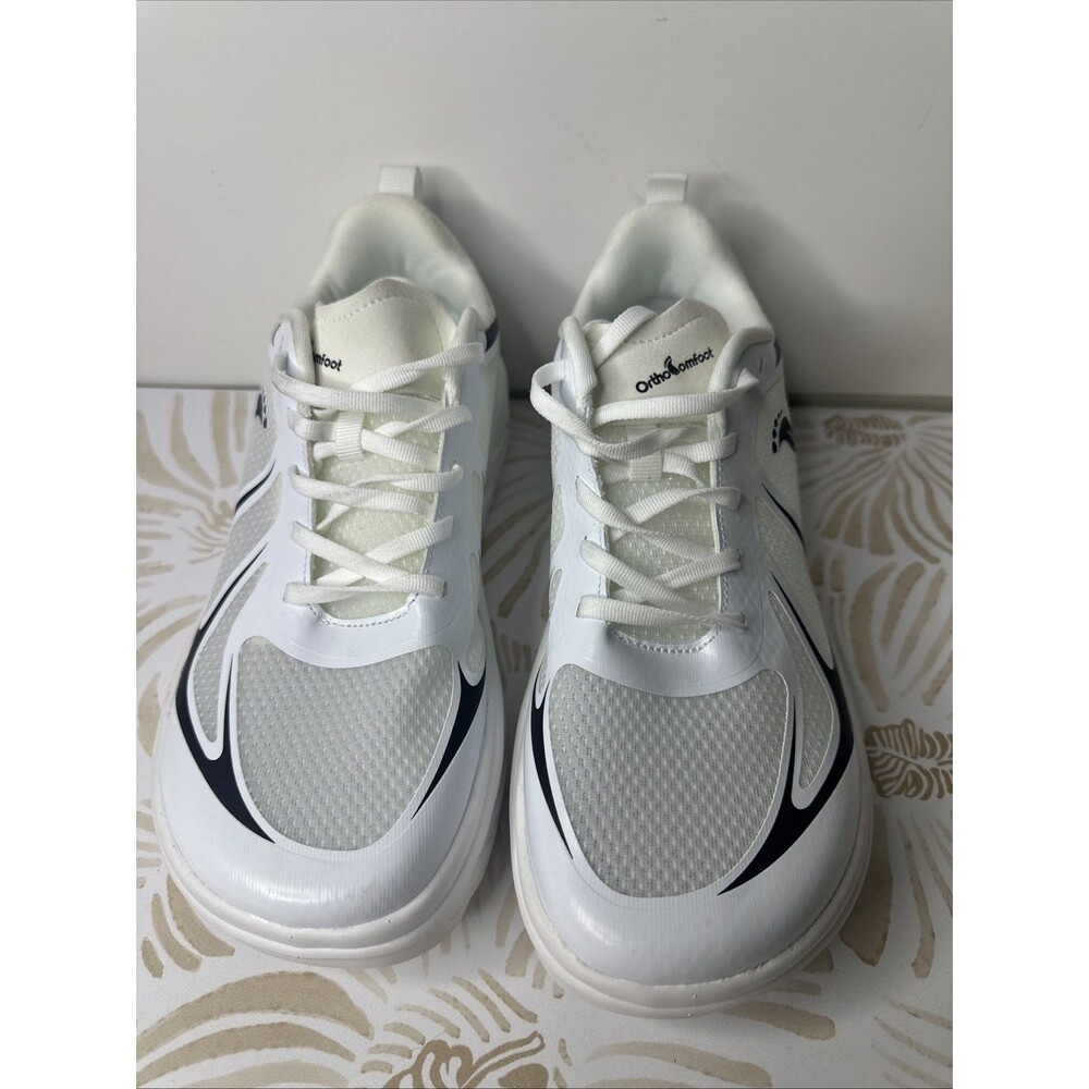 OrthoComfoot Orthopedic Diabetic Walking Shoes White Women’s 9.5-10